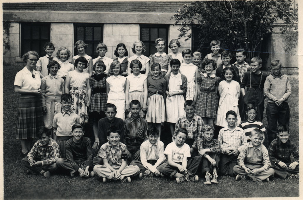 Mrs Burbanks grade 5 class, Central Elementary, 1955